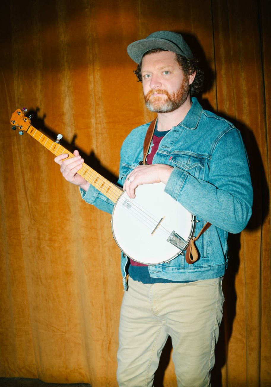 Man with banjo.